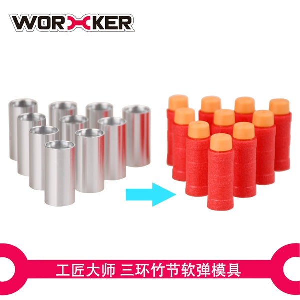Worker DIY Bamboo Nerf Darts Mold Maker