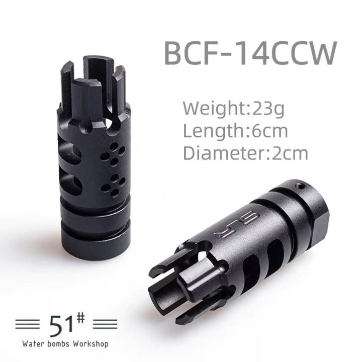Metal Flash Hider Fire Caps 14mm CCW