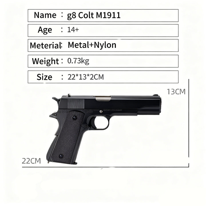 KB M1911 Black Electric Pistol Orbeez Gun