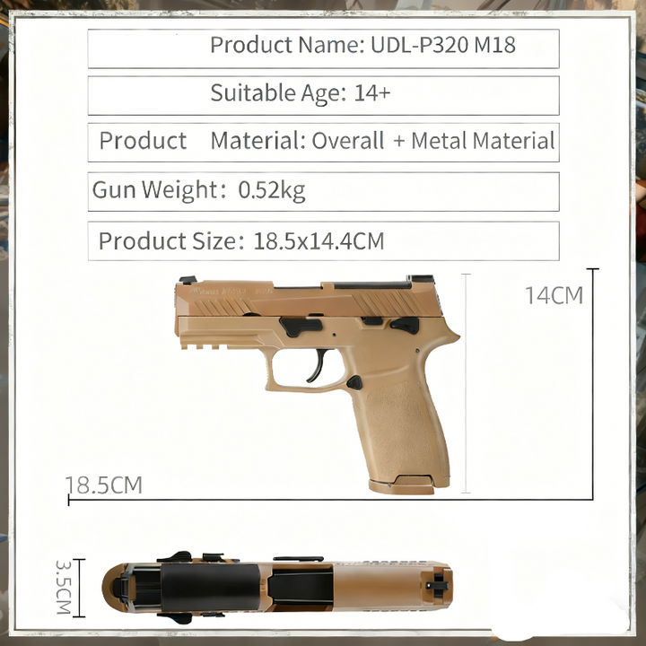 UDL SIG P320 M18 Gel Blaster Pistol