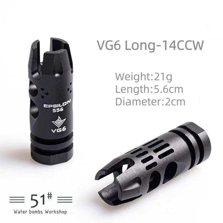 Metal Flash Hider Fire Caps 14mm CCW