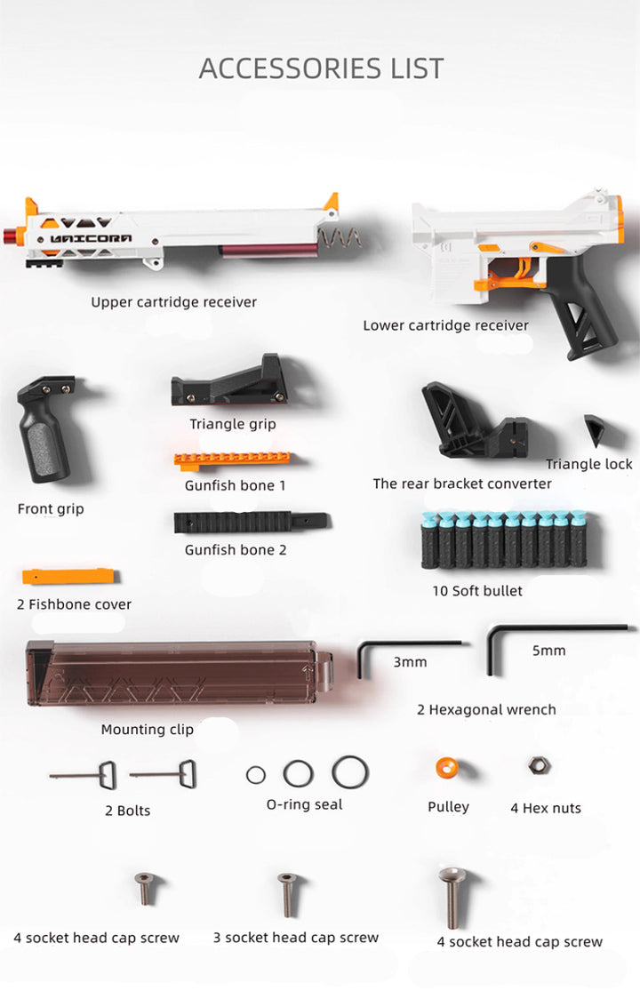 XYL KM9 Unicorn Nerf Gun